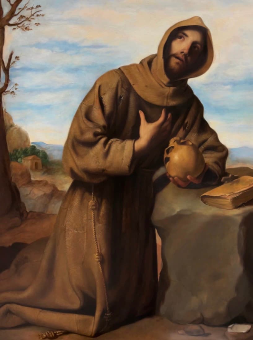 ZURBARÁN. San Francisco en Oración