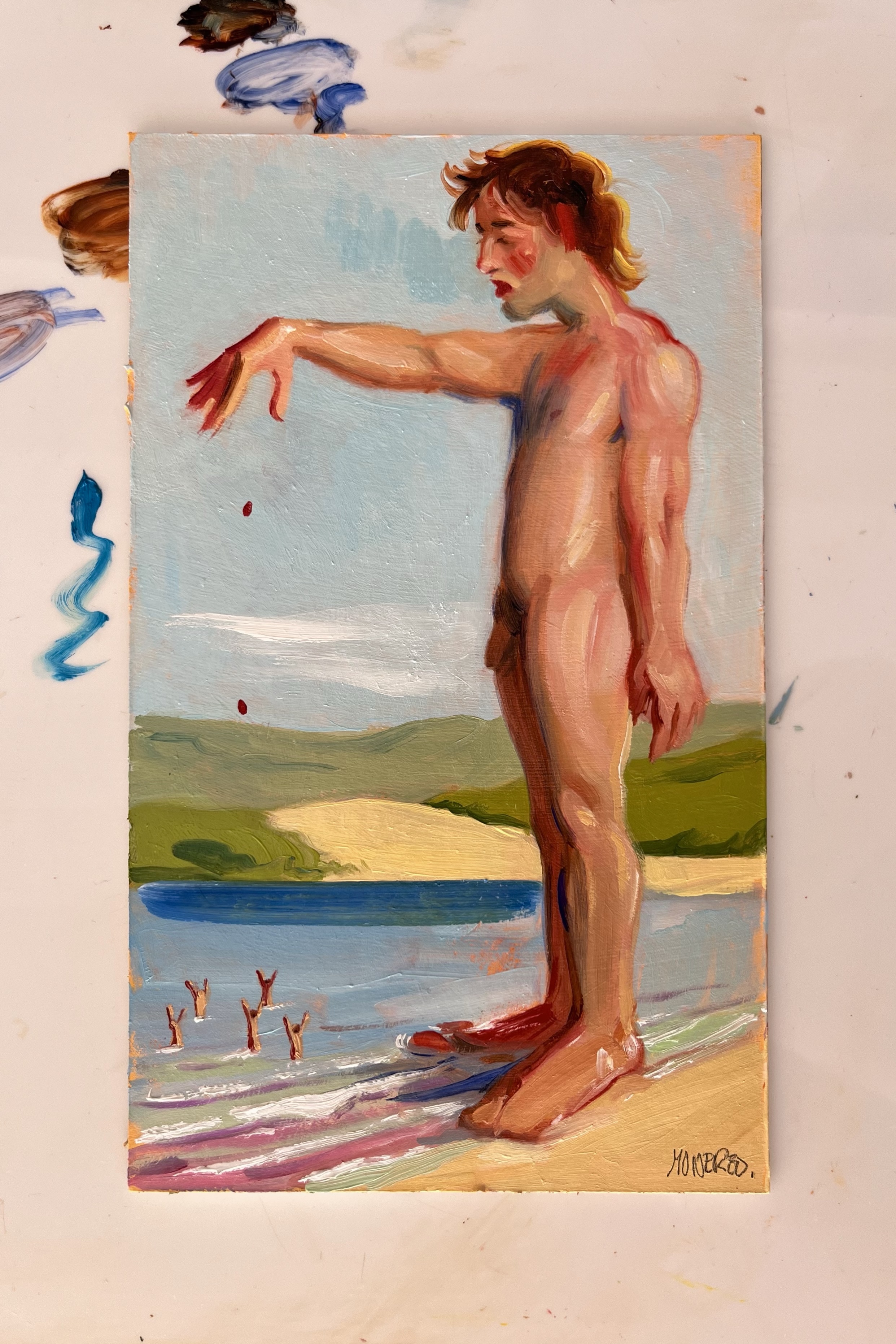 Coloso dando de comer a los bañistas - Image 1